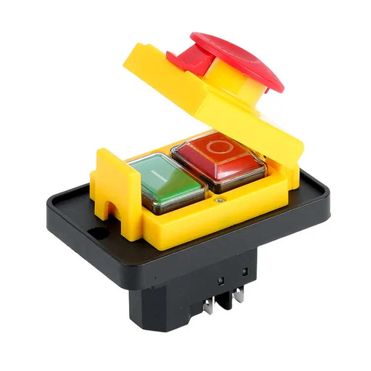 16A สวิตช์แม่เหล็กไฟฟ้าแบบฝาปิดฉุกเฉินแผงใหญ่ขนาดกลาง